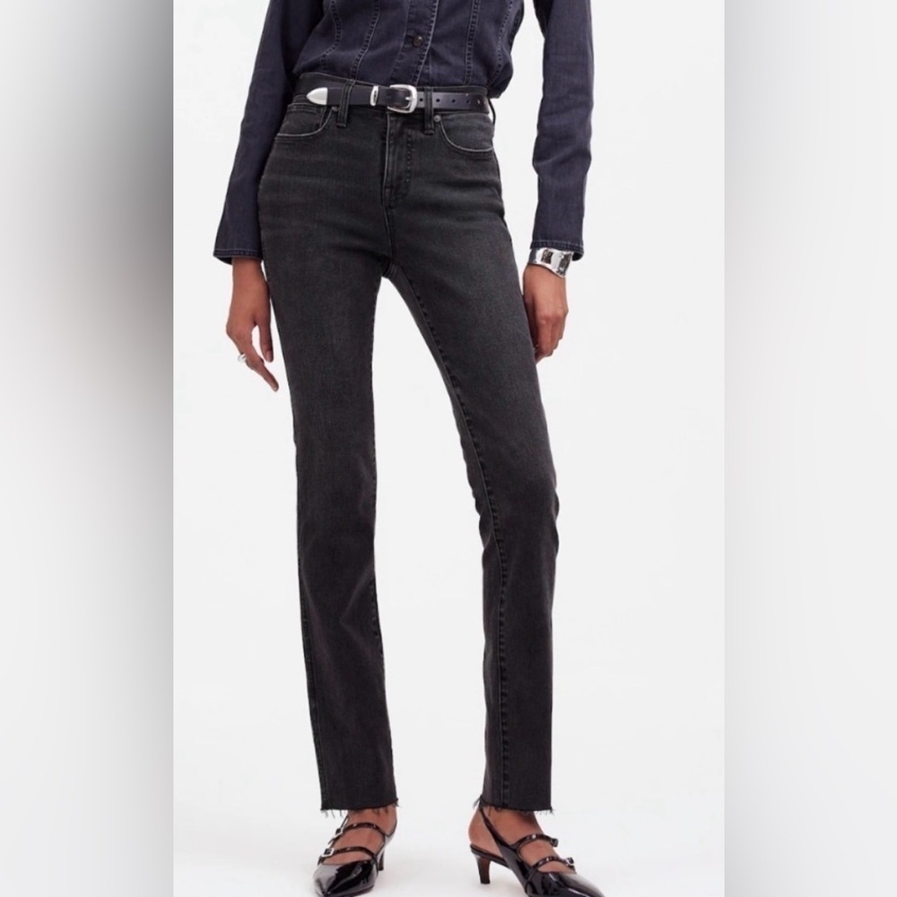 Madewell Women's Straight Leg Black Jeans
